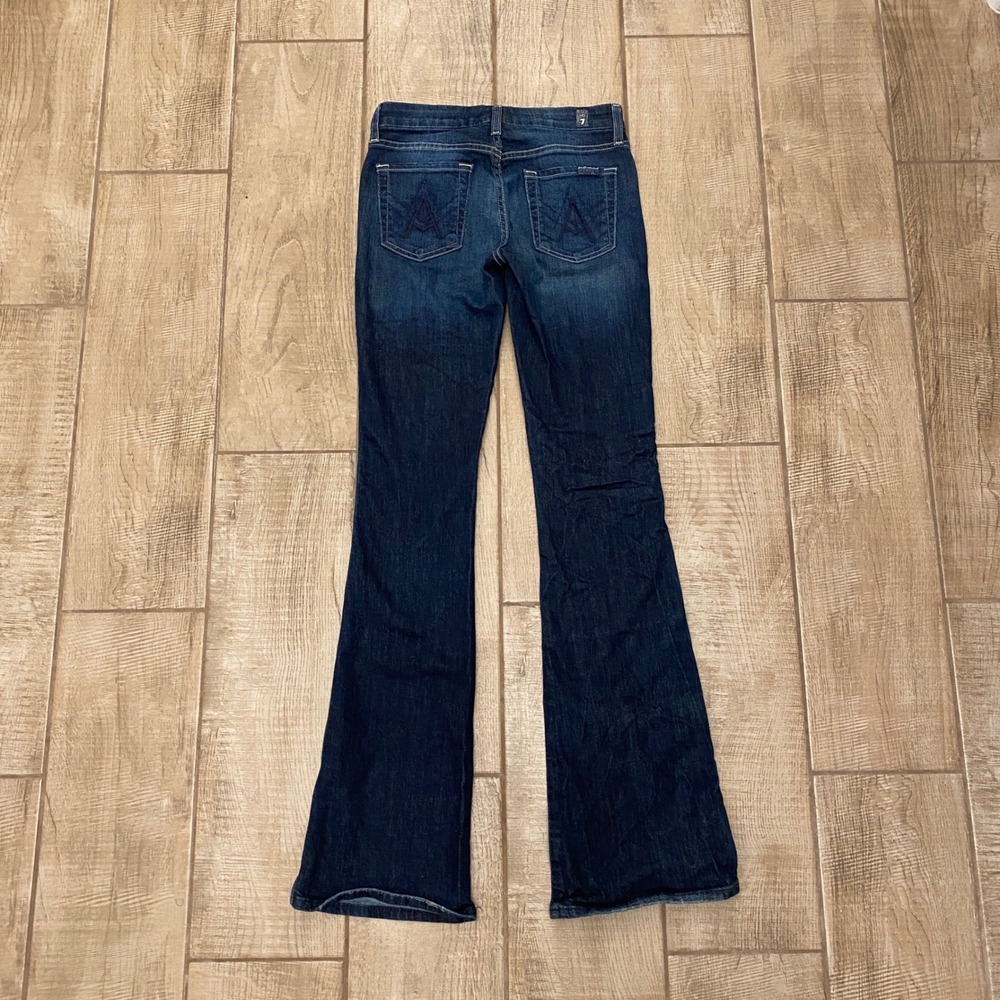 7 For All Mankind A Pocket Jeans 26 Women Boot Cut Dark Wash Denim Flare Western